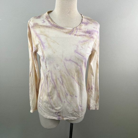 NWOT MADEWELL Northside Long Sleeve Tie‎ Dye T-Shirt in Vintage Petal (XS) - Picture 4 of 12